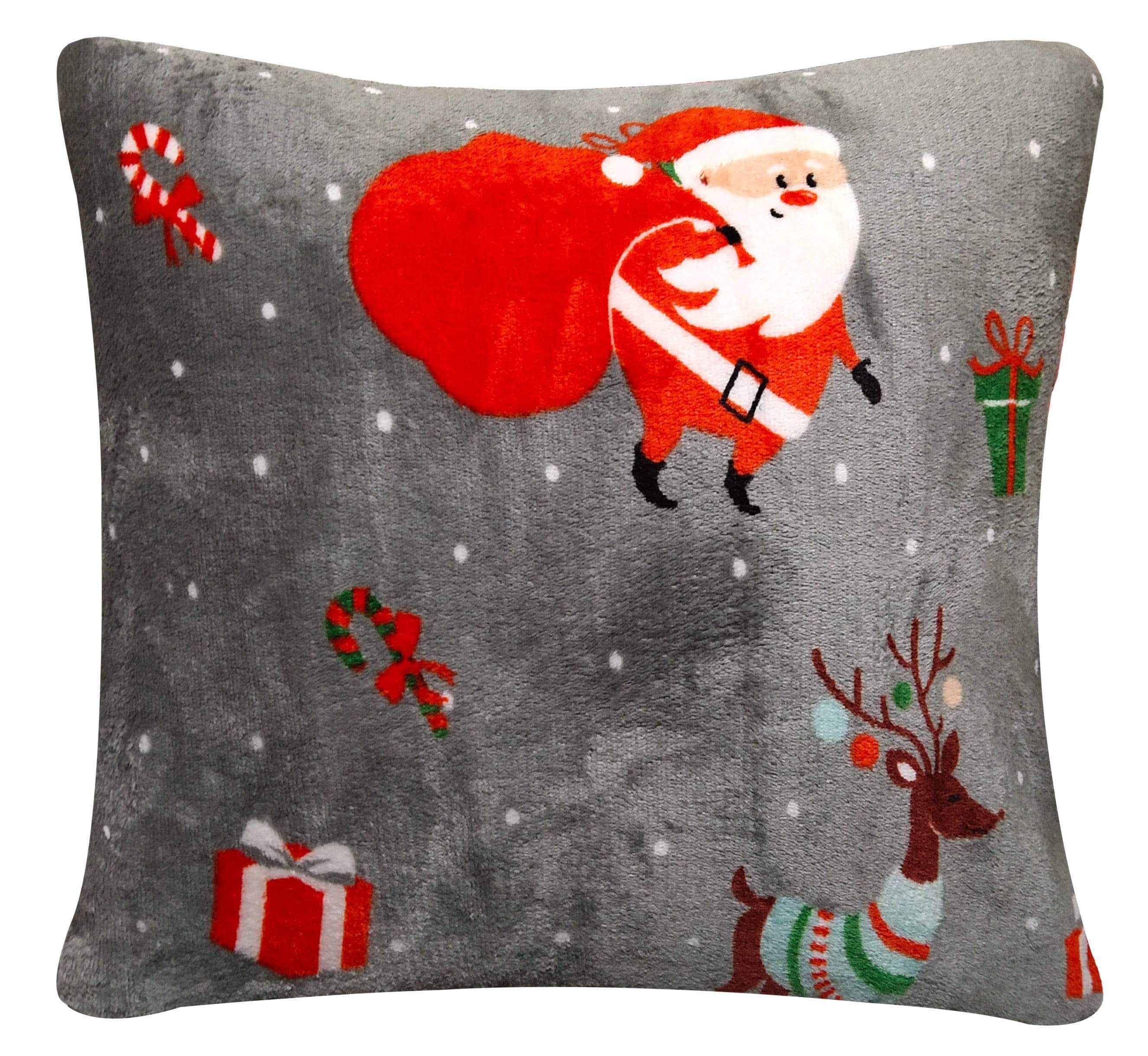 Olivia Rocco Santa Christmas Presents Teddy Fleece Duvet Cover Set
