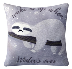 Olivia Rocco Lazy Sloth Teddy Fleece Duvet Cover Set, Single to King