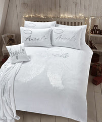 Olivia Rocco Angel Wings Teddy Fleece Duvet Cover Set, Three Colours