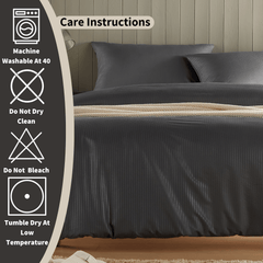 Olivia Rocco Monaco Seersucker Duvet Cover Set, Grey or White
