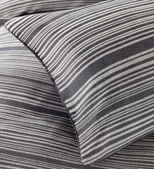 Olivia Rocco Stripe Jacquard Reversible Duvet Cover Set, Cotton Blend