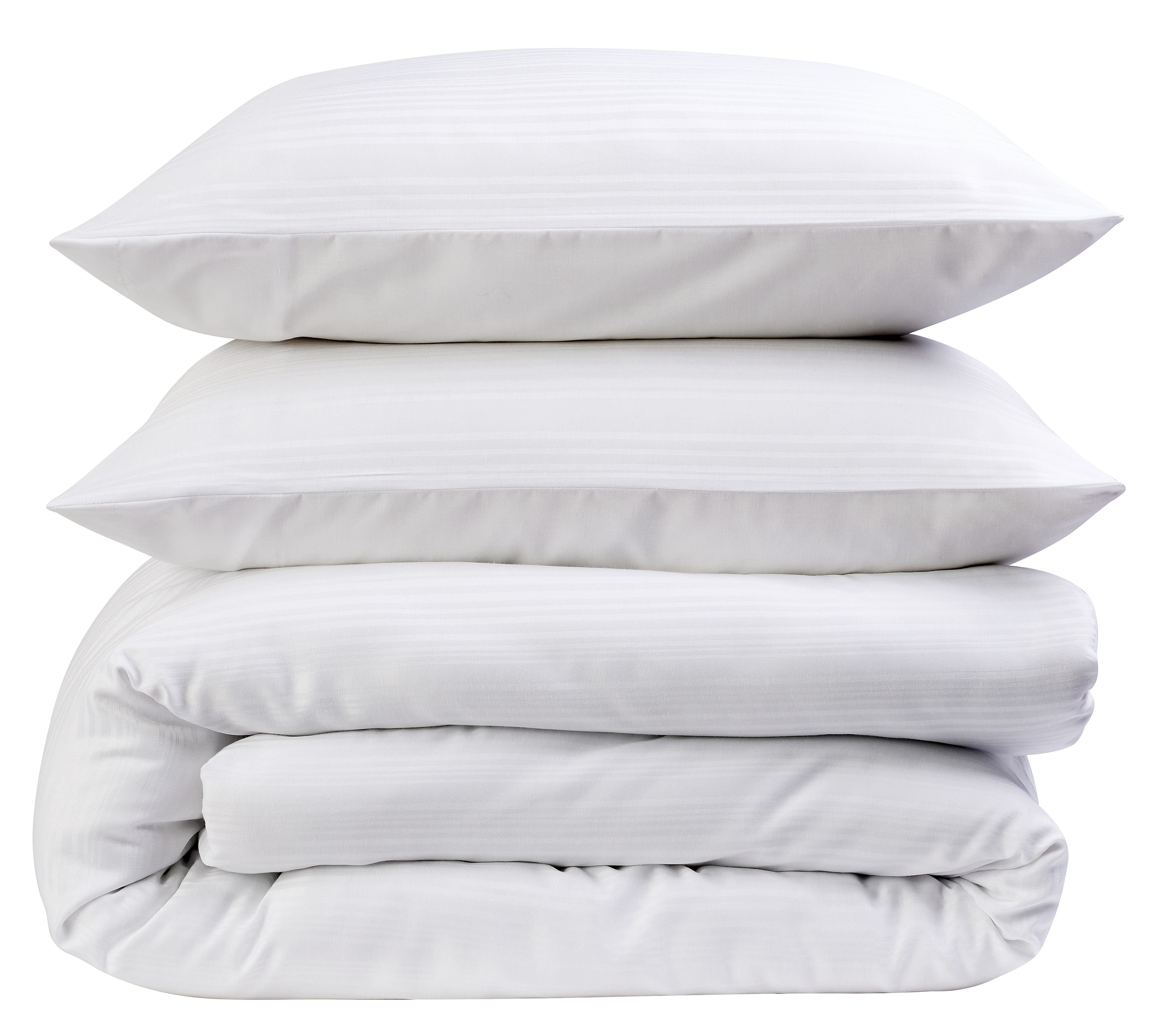 Olivia Rocco Stripe Jacquard Reversible Duvet Cover Set, Cotton Blend