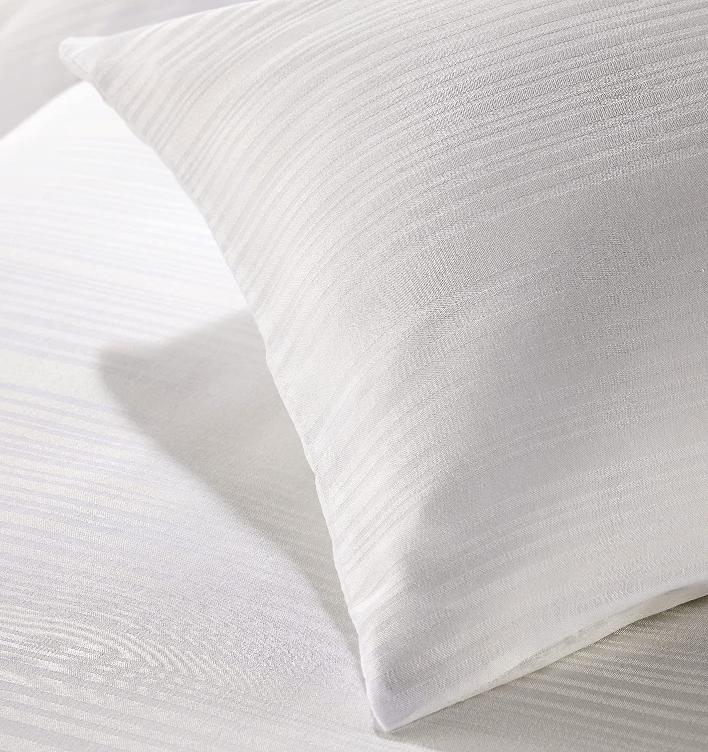Olivia Rocco Stripe Jacquard Reversible Duvet Cover Set, Cotton Blend