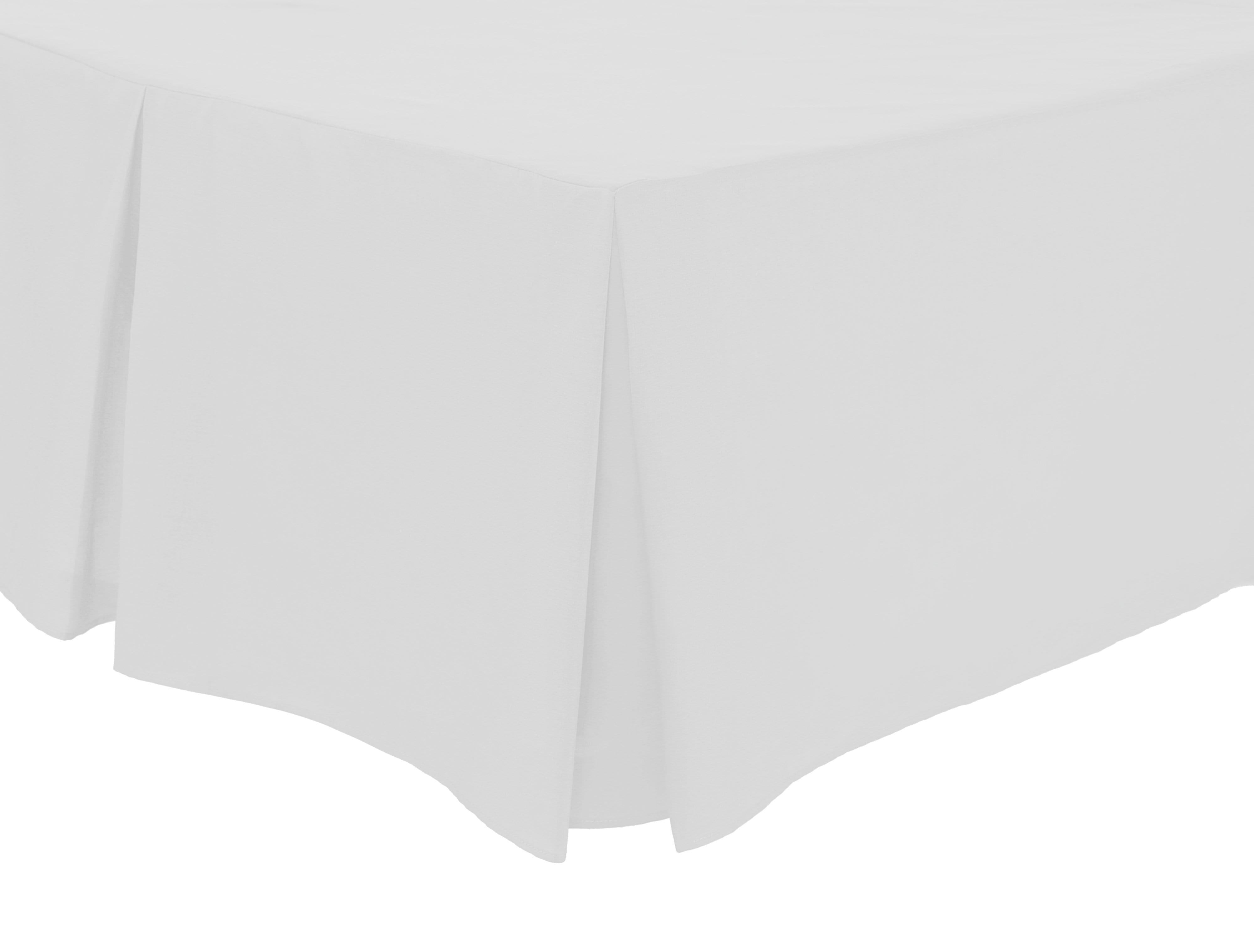 Olivia Rocco Basics Fitted Valance Sheet, Pleated, Cotton Blend