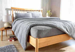 Olivia Rocco Teddy Fleece Extra Deep Fitted Sheet, Elasticated