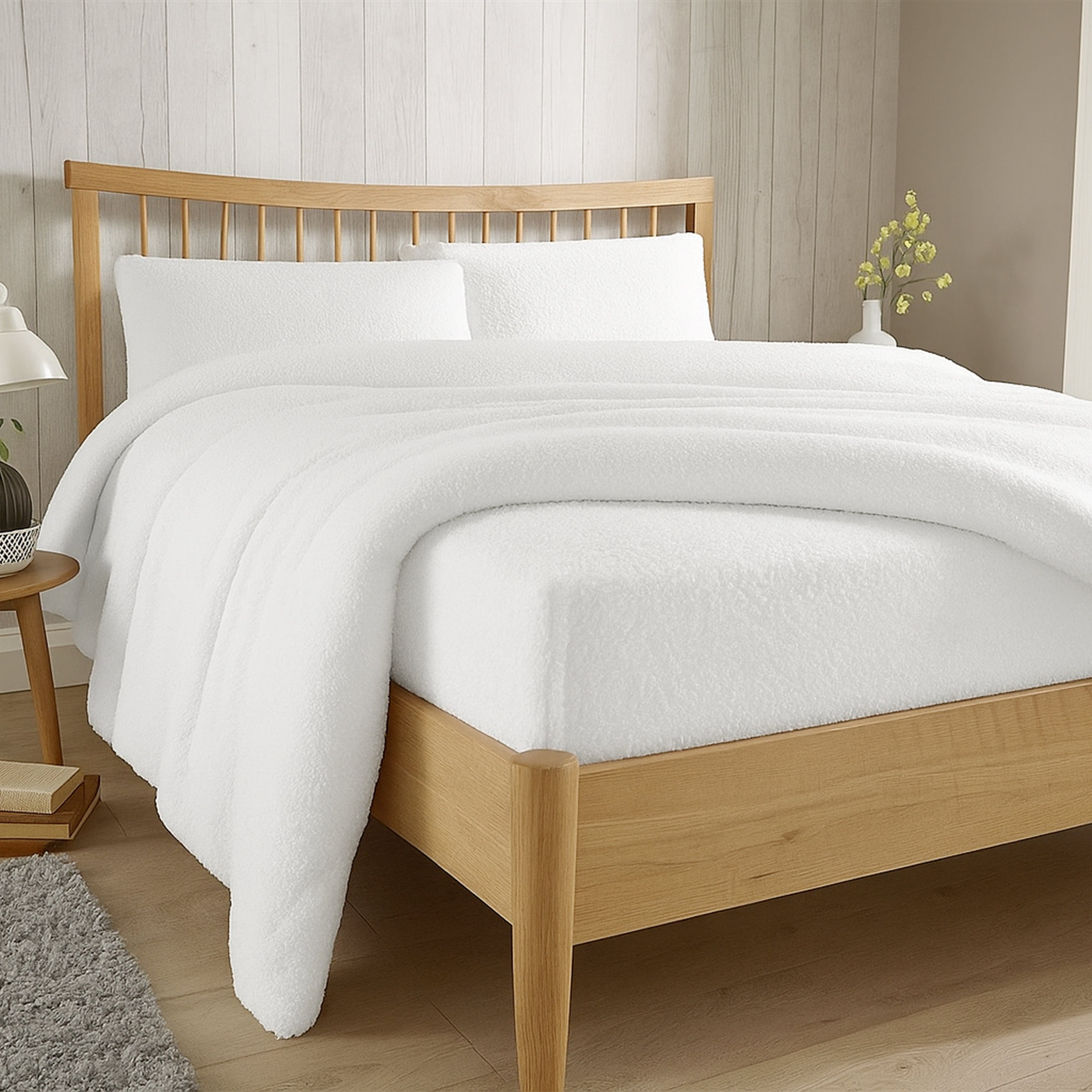 Olivia Rocco Teddy Fleece Extra Deep Fitted Sheet, Elasticated