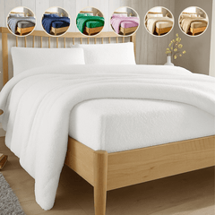 Olivia Rocco Teddy Fleece Extra Deep Fitted Sheet, Elasticated