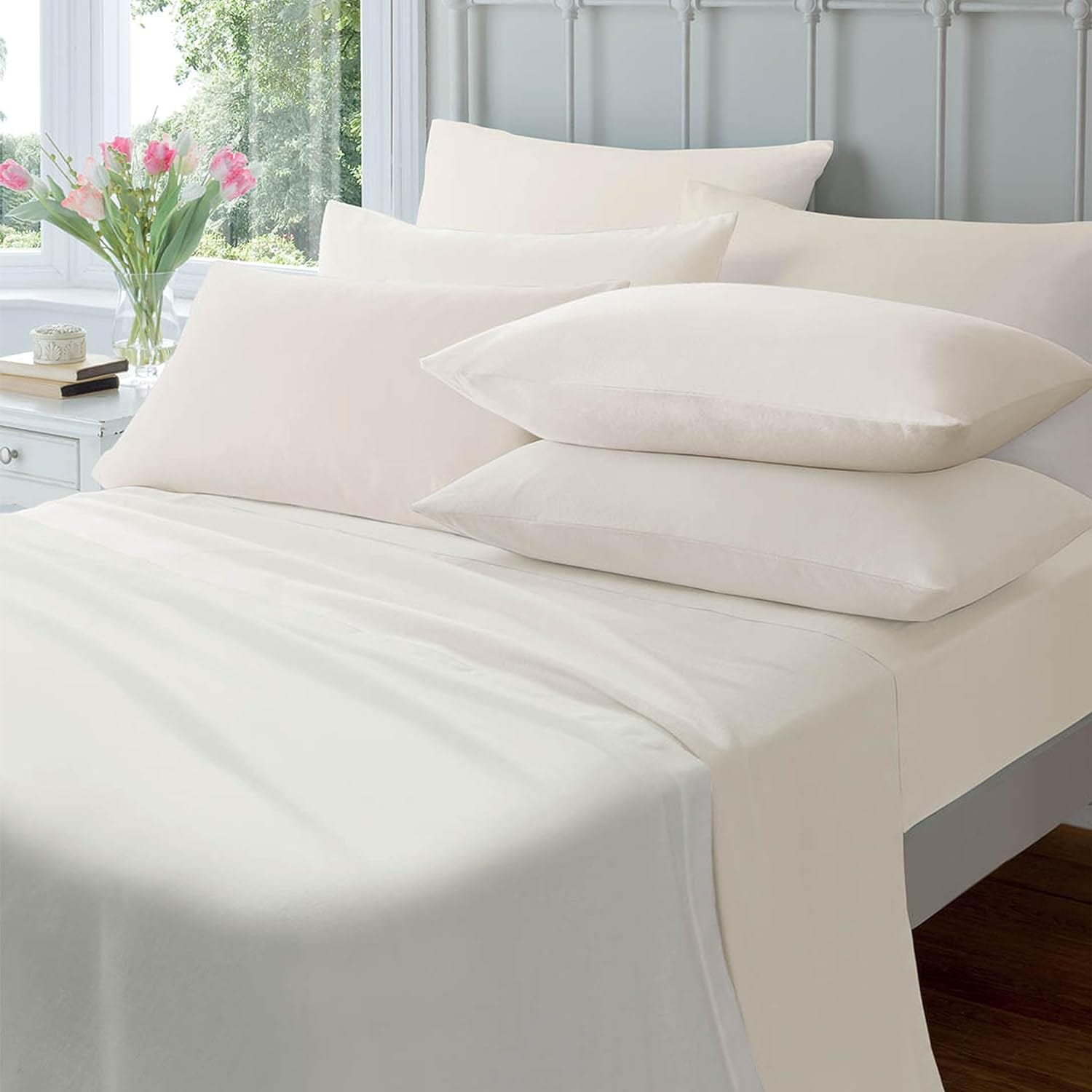 Olivia Rocco Brushed Cotton Flannelette Fitted Sheet, 30cm Deep