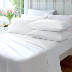 Olivia Rocco Flannelette Flat Sheet, 100% Brushed Cotton