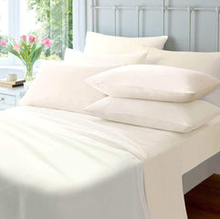 Olivia Rocco Flannelette Flat Sheet, 100% Brushed Cotton