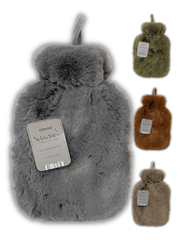 Olivia Rocco 2 Litre Hot Water Bottle with Faux Fur Cover