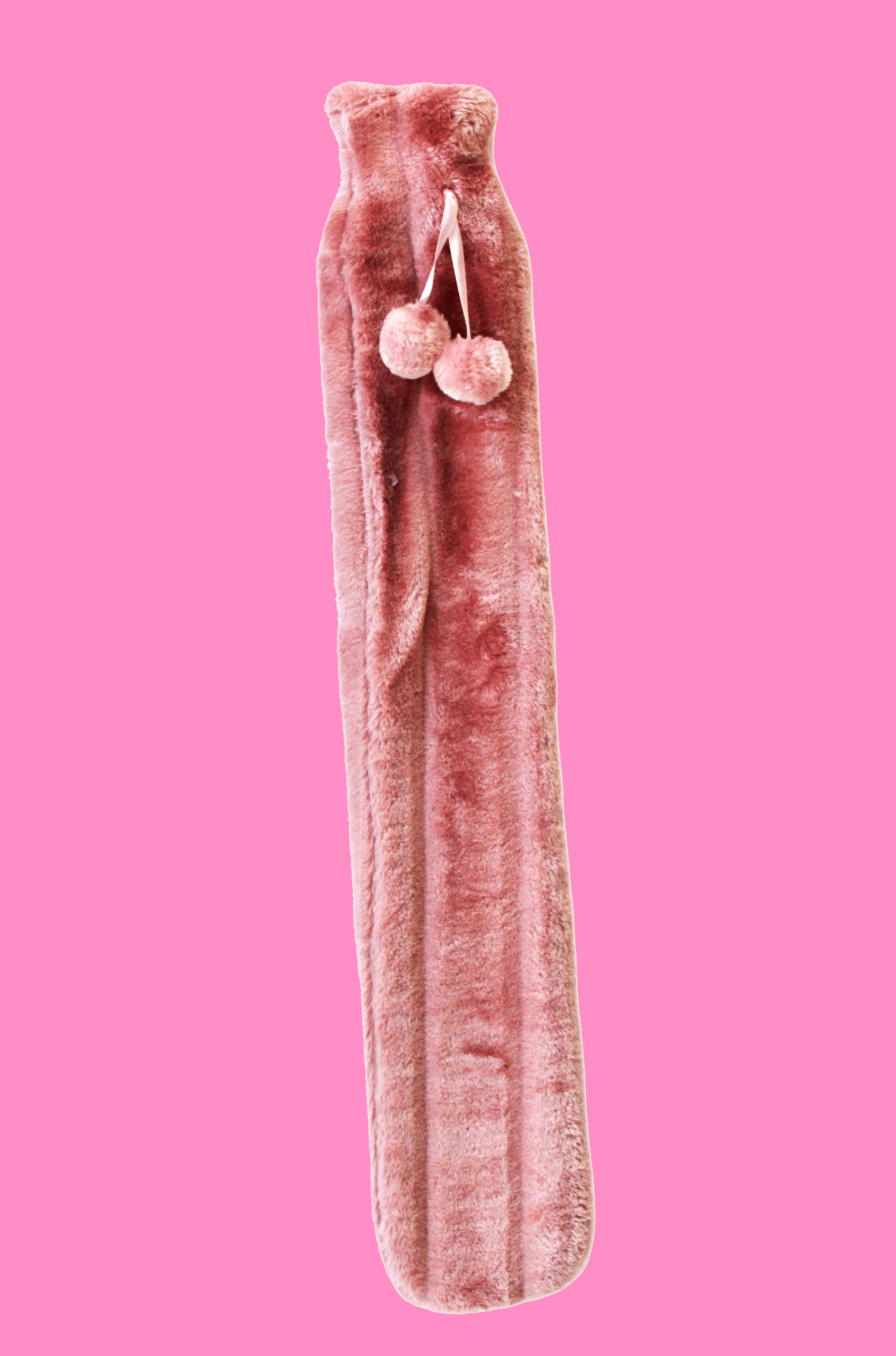 Olivia Rocco Extra Long 2 Litre Hot Water Bottle, Faux Fur Cover
