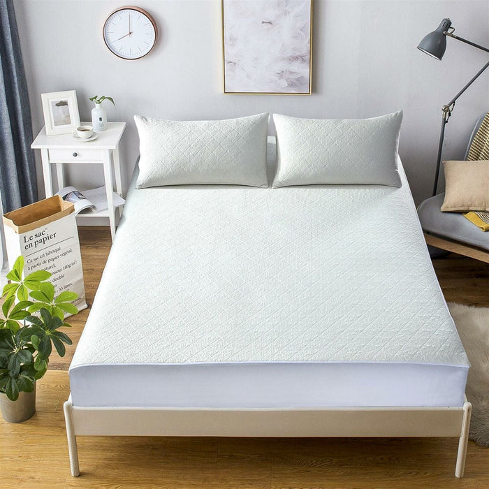 Olivia Rocco Bamboo Quilted Waterproof Mattress Protector, 30cm Deep
