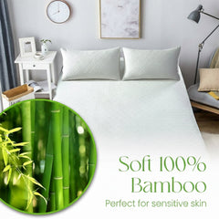 Olivia Rocco Bamboo Quilted Waterproof Mattress Protector, 30cm Deep