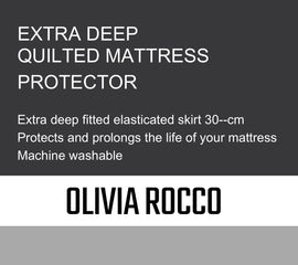 Olivia Rocco Quilted Mattress Protector with Waterproof Reverse