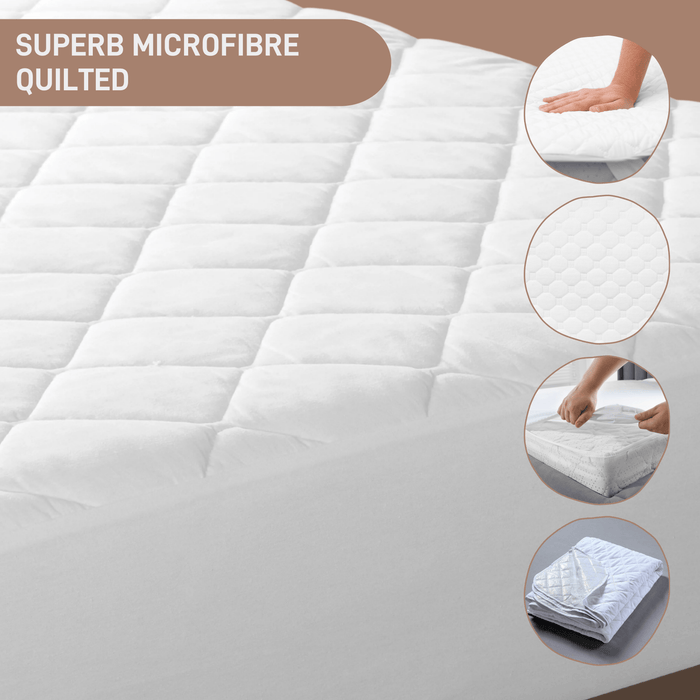Olivia Rocco Quilted Mattress Protector with Waterproof Reverse