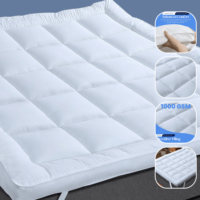 Olivia Rocco Microfibre Mattress Topper, Extra Deep, Polyester Filling