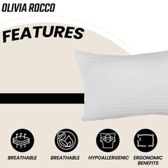 Olivia Rocco Air Flow Pillow, 50 x 70 cm, 1500g Fibre Filling