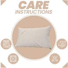 Olivia Rocco Memory Foam Pillow, Copper Infused Cover, 50 x 75 cm