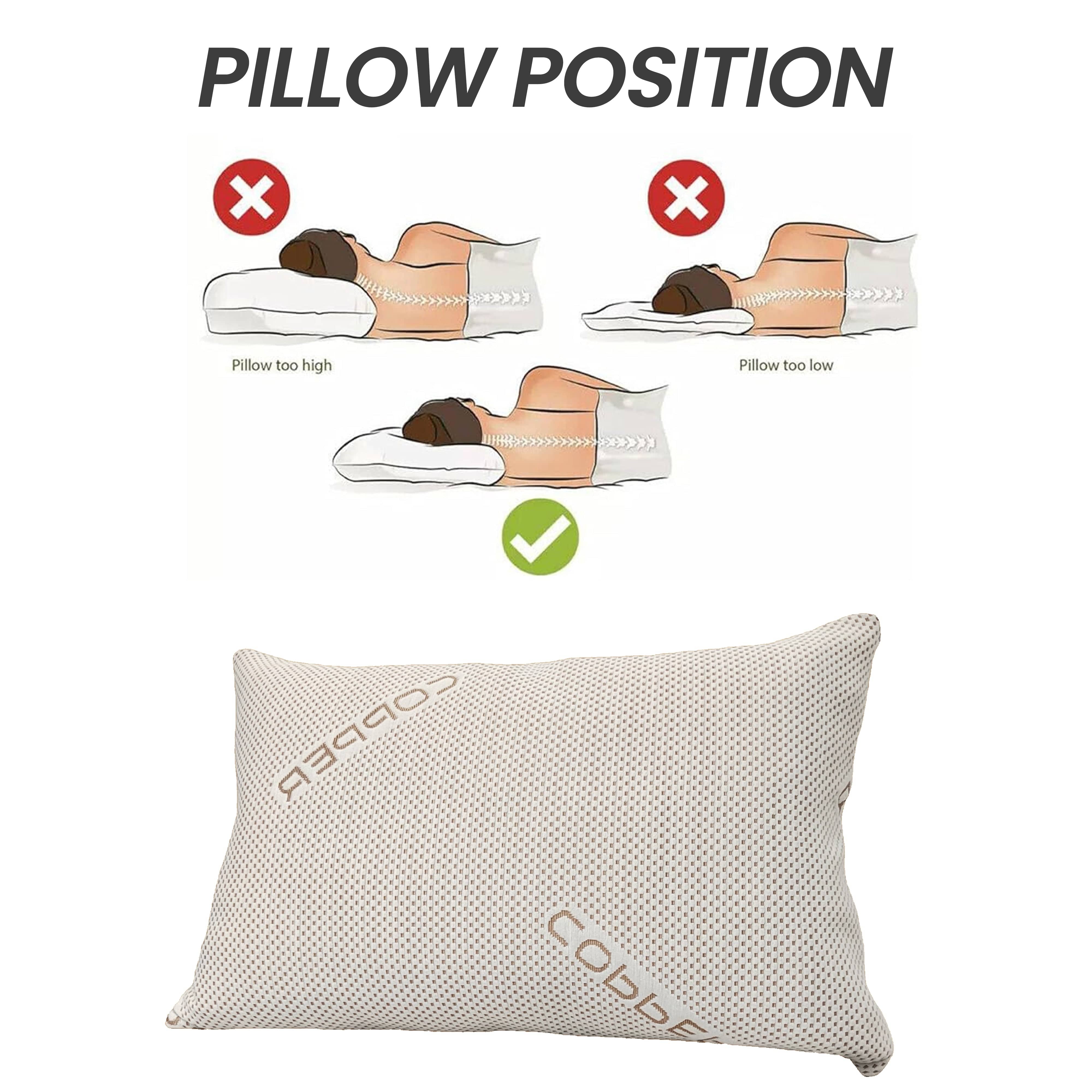 Olivia Rocco Memory Foam Pillow, Copper Infused Cover, 50 x 75 cm