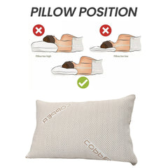 Olivia Rocco Memory Foam Pillow, Copper Infused Cover, 50 x 75 cm