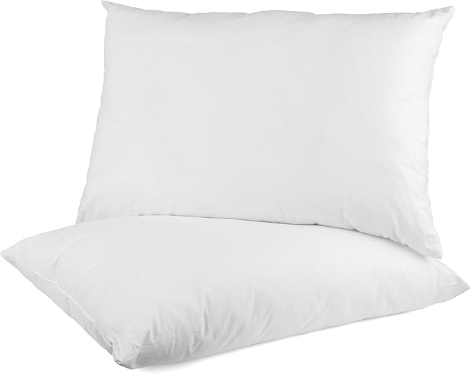 Olivia Rocco Super Bounce Back Pillows, Pack of 2, Soft to Medium, White