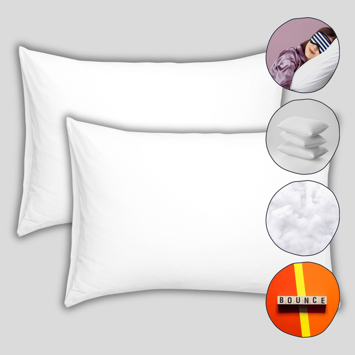 Olivia Rocco Super Bounce Back Pillows, Pack of 2, Soft to Medium