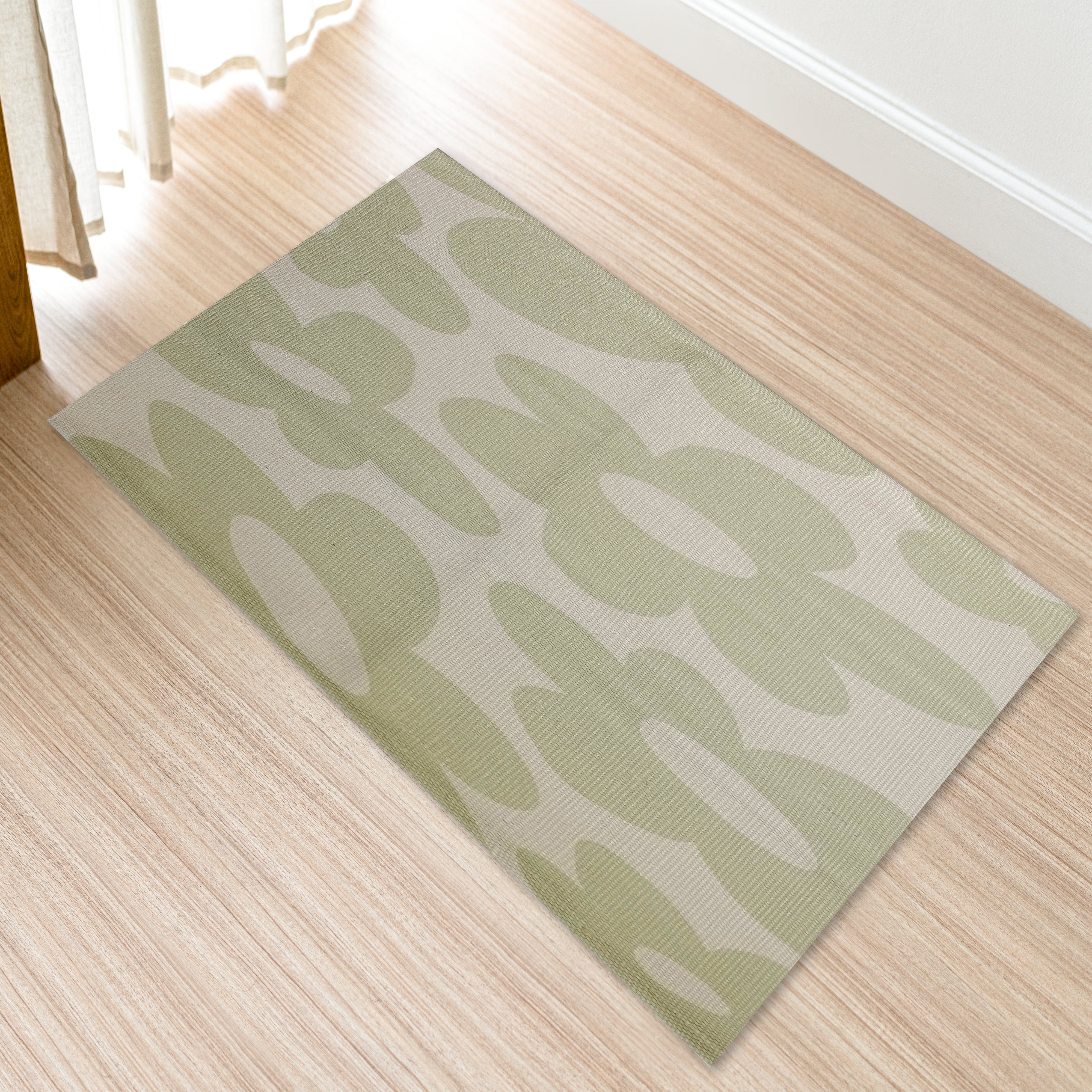 Olivia Rocco Jardin Printed Rug, Two Sizes, Recycled Polyester