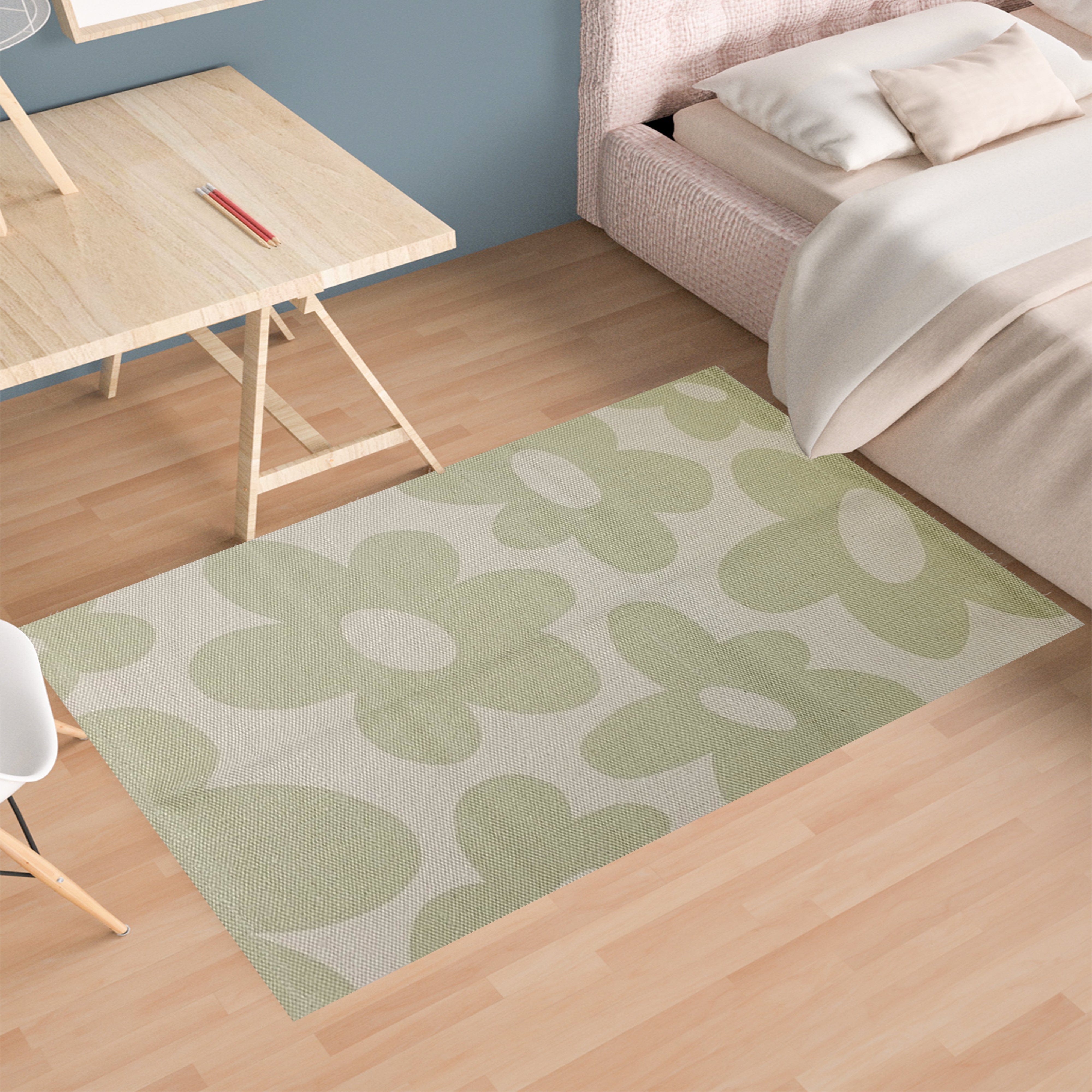Olivia Rocco Jardin Printed Rug, Two Sizes, Recycled Polyester