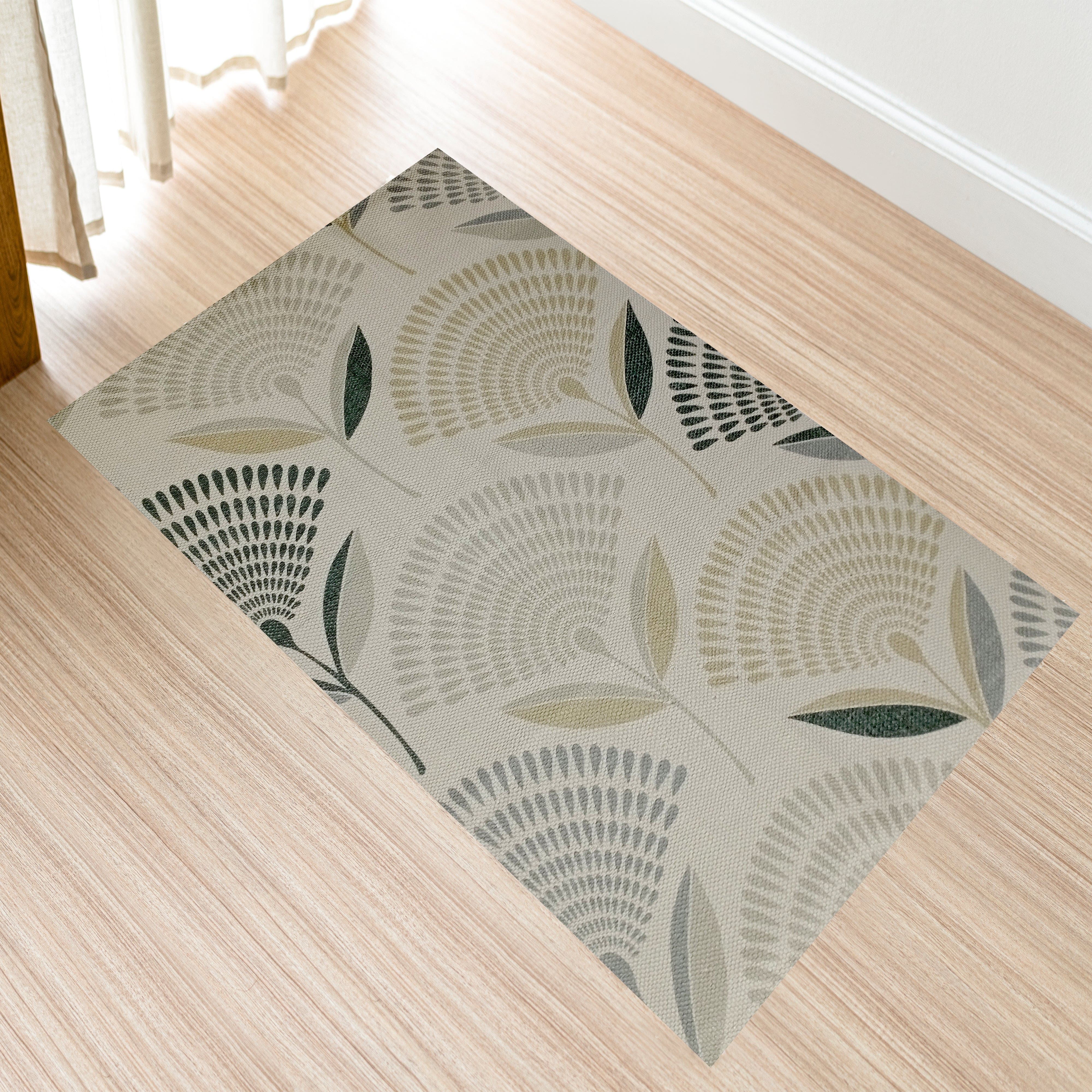 Olivia Rocco Linnea Printed Rug, Two Sizes, Recycled Polyester
