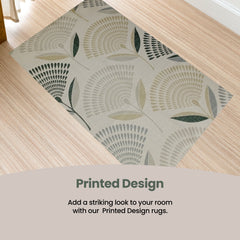 Olivia Rocco Linnea Printed Rug, Two Sizes, Recycled Polyester