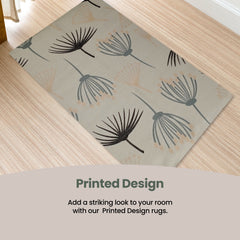 Olivia Rocco Nina Printed Rug, Two Sizes, Recycled Polyester