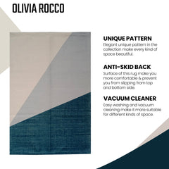 Olivia Rocco Oslo Printed Rug, Two Sizes, Recycled Polyester