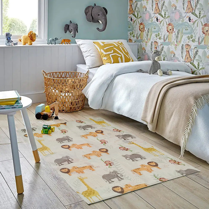 Olivia Rocco Safari Animal Print Rug, 60 x 90 cm, Recycled Polyester