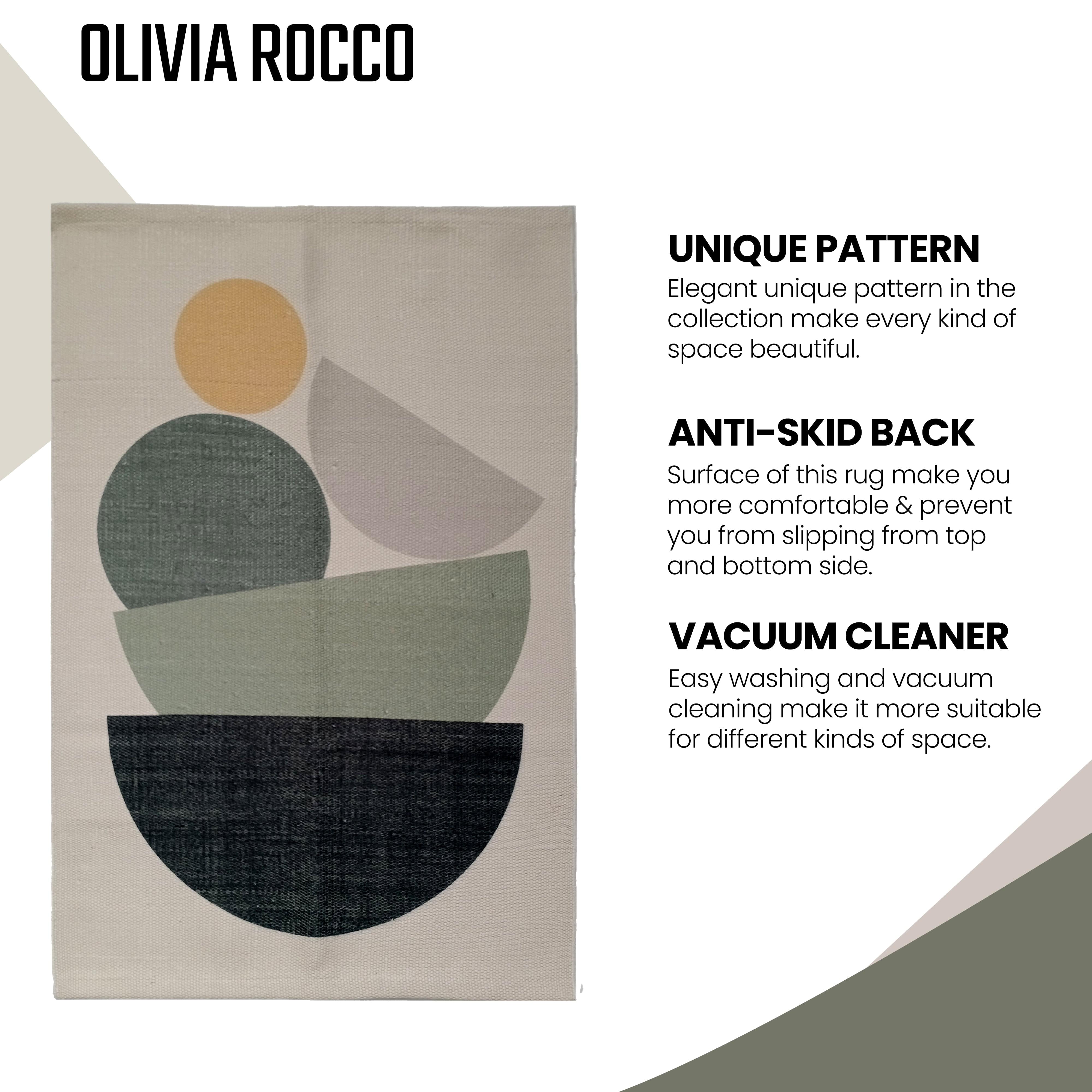 Olivia Rocco Tokyo Printed Rug, Two Sizes, Recycled Polyester