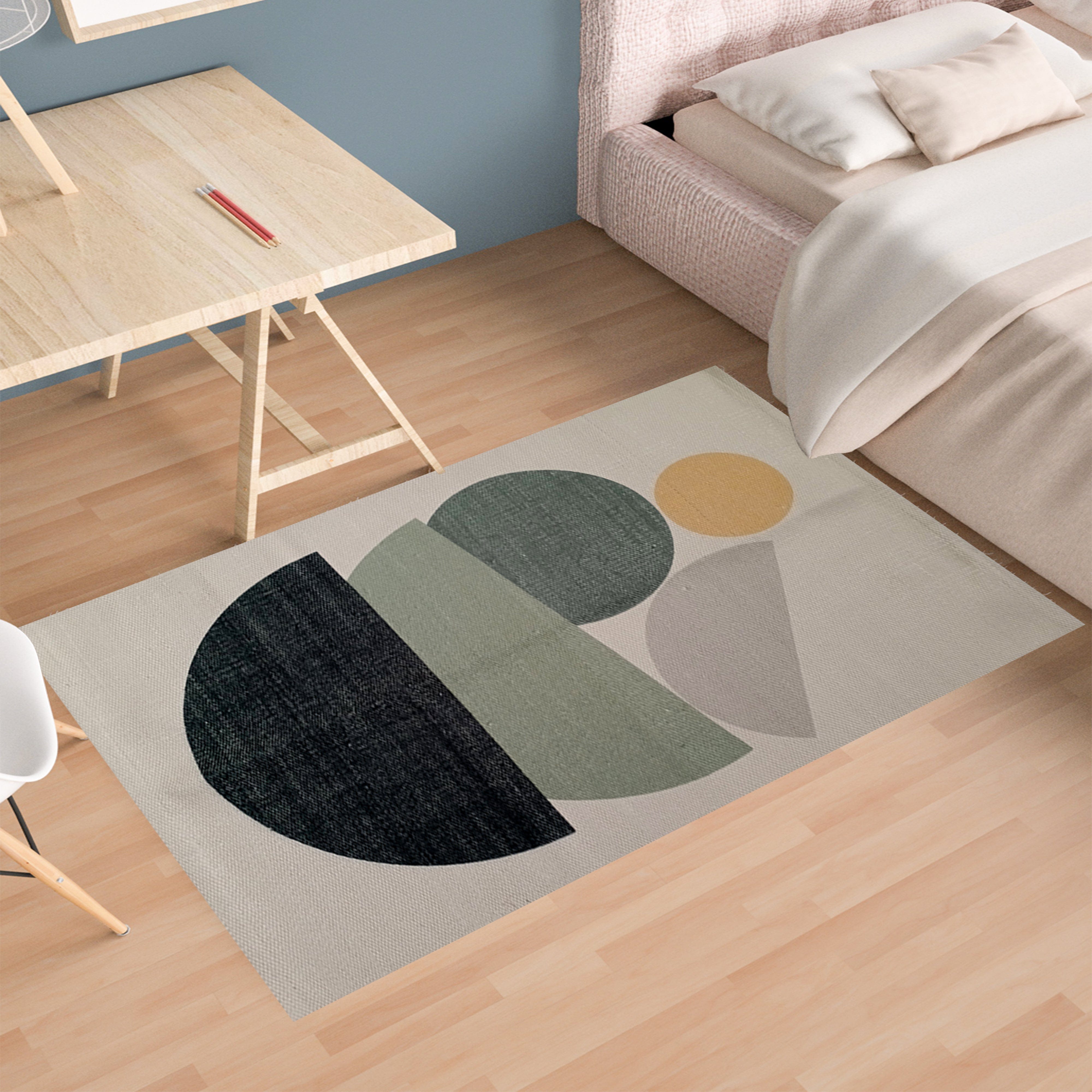 Olivia Rocco Tokyo Printed Rug, Two Sizes, Recycled Polyester