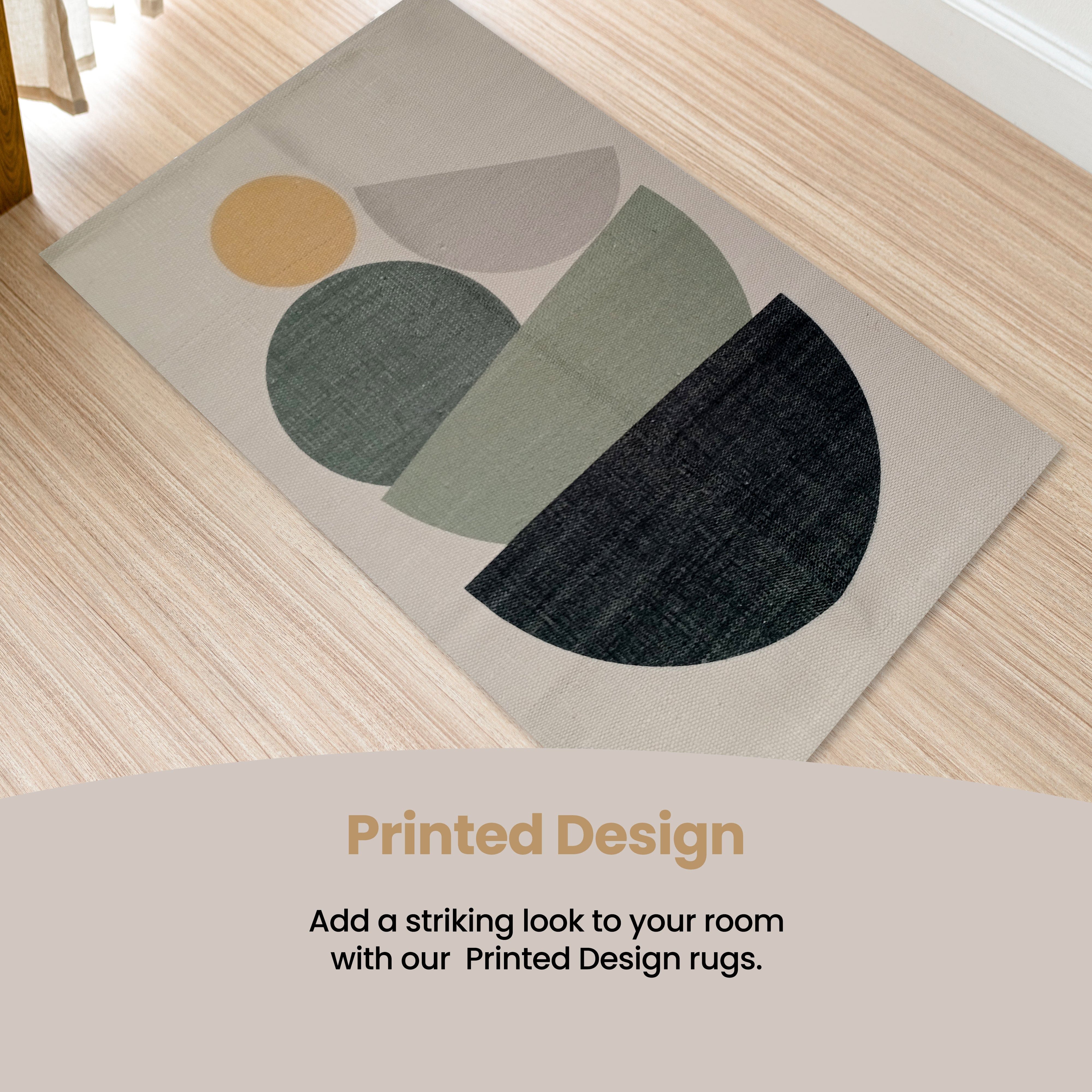 Olivia Rocco Tokyo Printed Rug, Two Sizes, Recycled Polyester