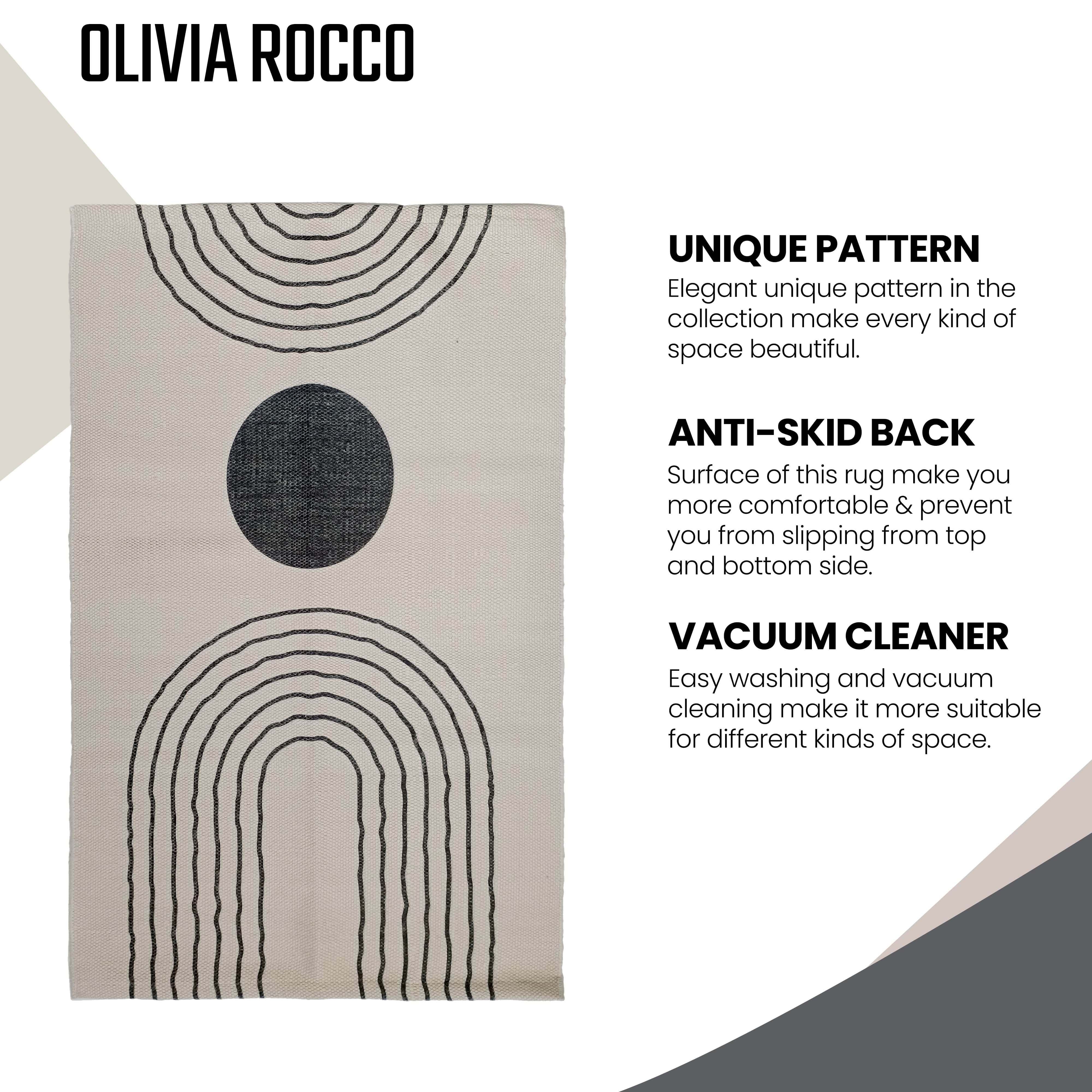 Olivia Rocco Tuscany Printed Rug, Two Sizes, Recycled Polyester