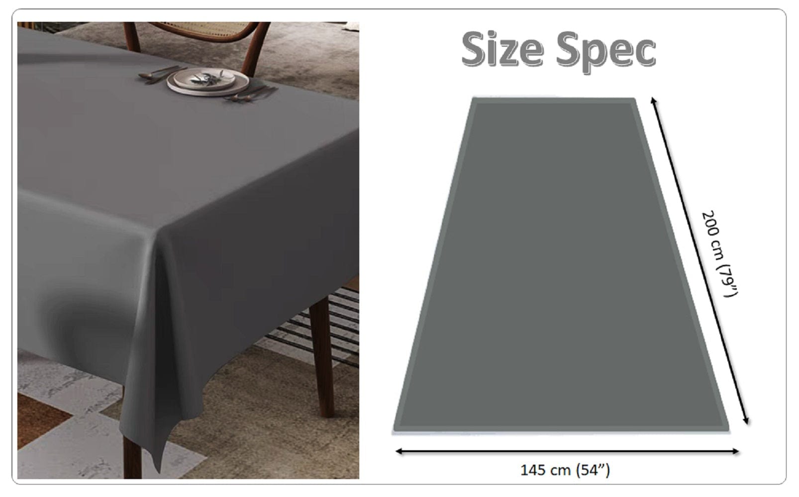 Olivia Rocco Waterproof Wipe Clean Tablecloth, 145 x 200 cm