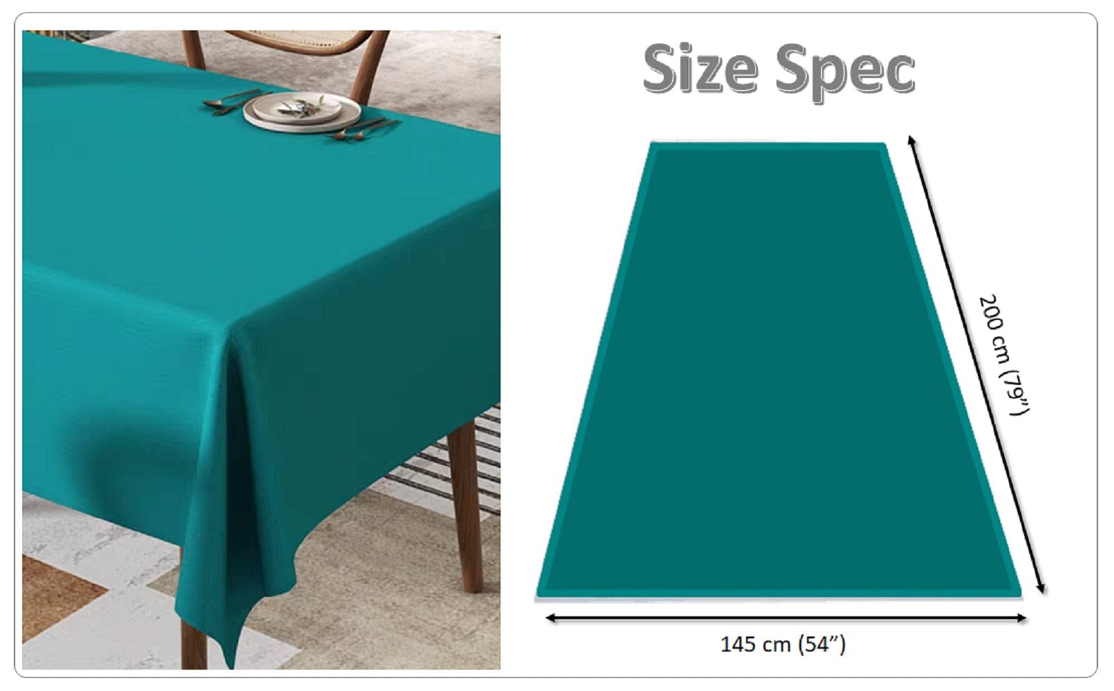 Olivia Rocco Waterproof Wipe Clean Tablecloth, 145 x 200 cm
