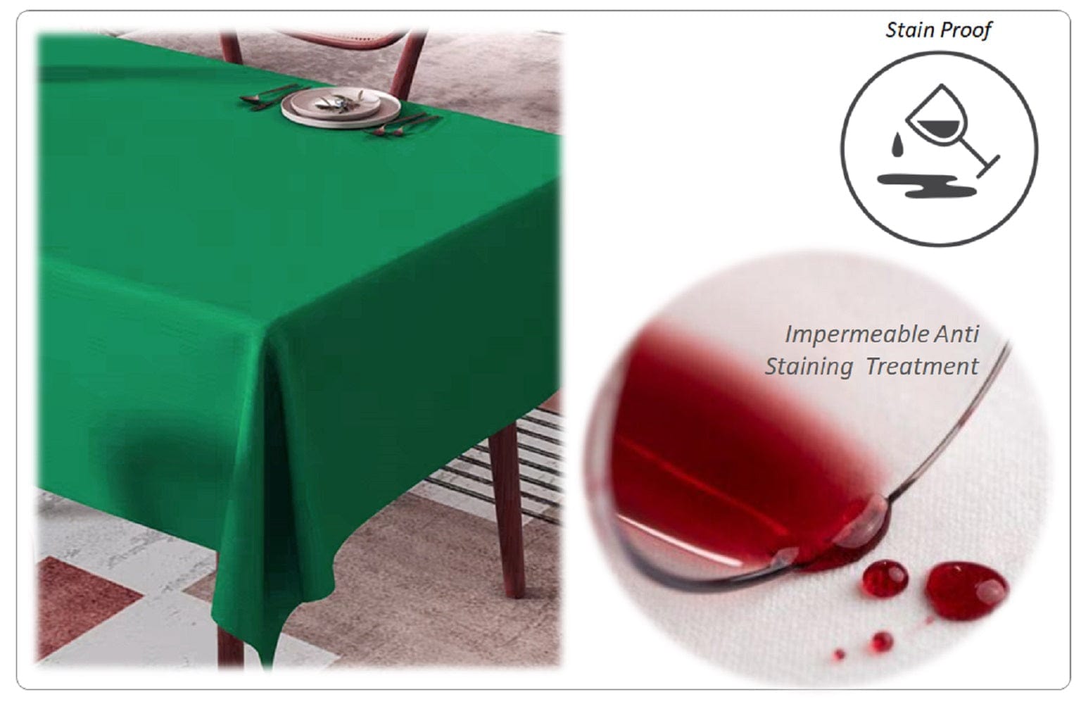 Olivia Rocco Waterproof Wipe Clean Tablecloth, 145 x 200 cm
