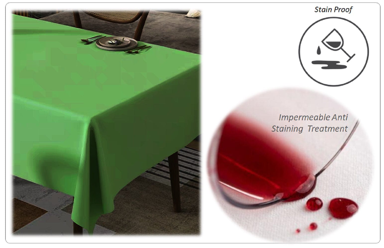 Olivia Rocco Waterproof Wipe Clean Tablecloth, 145 x 200 cm