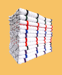 Olivia Rocco Terry Check Tea Towels, Pack of 12, 100% Cotton