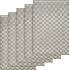 Olivia Rocco Check Tea Towels, Pack of 5, 100% Cotton, 90 x 50 cm