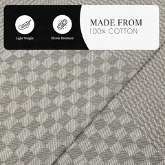 Olivia Rocco Check Tea Towels, Pack of 5, 100% Cotton, 90 x 50 cm