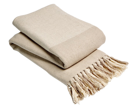 Olivia Rocco Handwoven Large Check Cotton Throw Blanket with Tassels, image 5