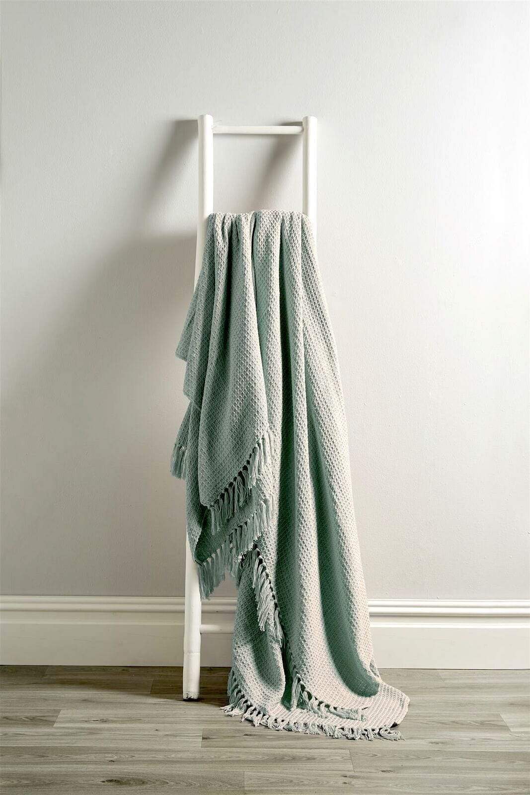 Olivia Rocco Lisbon Cotton Honeycomb Throw Blanket