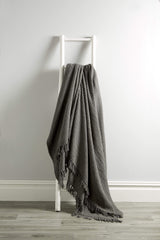 Olivia Rocco Lisbon Cotton Honeycomb Throw Blanket