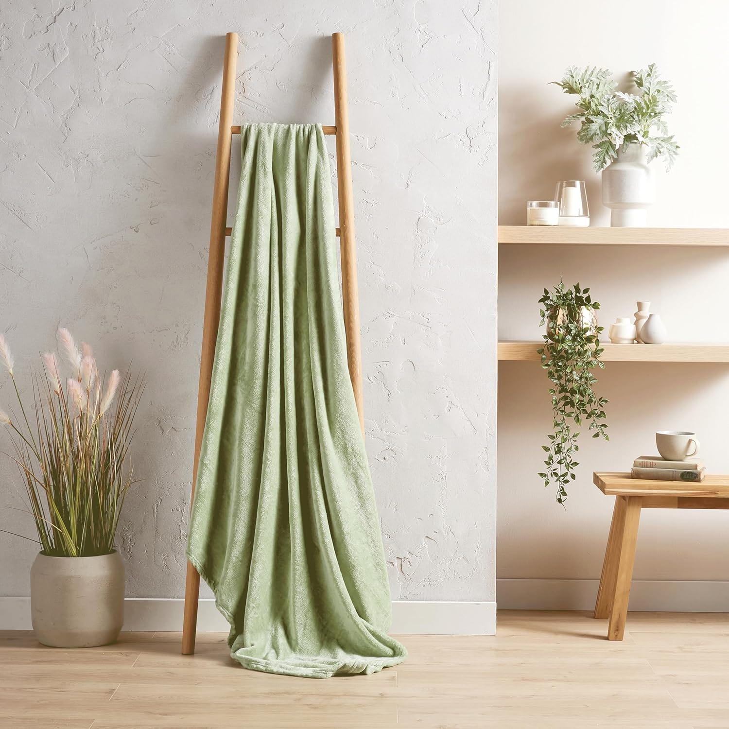 Olivia Rocco Flannel Fleece Throw Blanket, Three Sizes