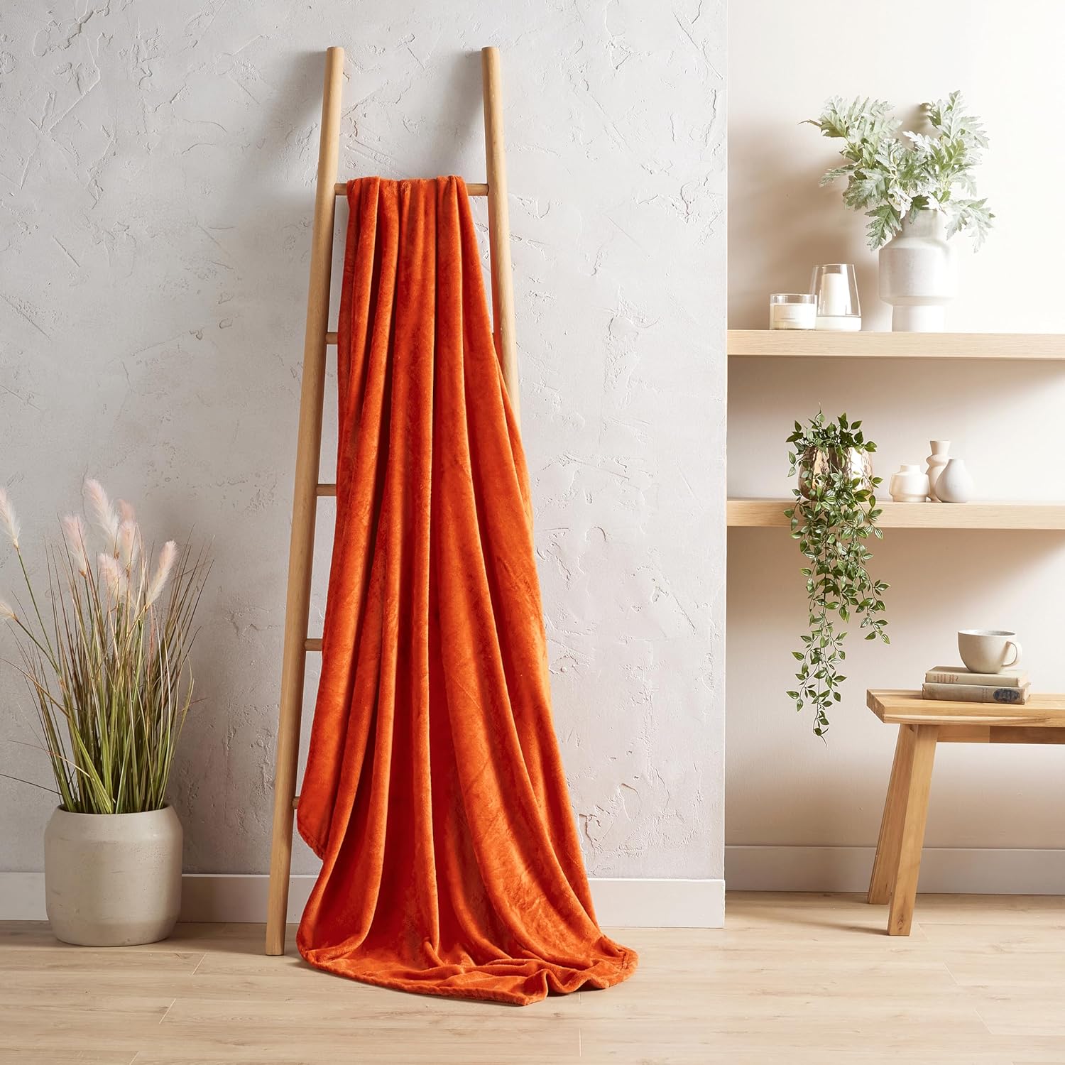 Olivia Rocco Flannel Fleece Throw Blanket, Three Sizes